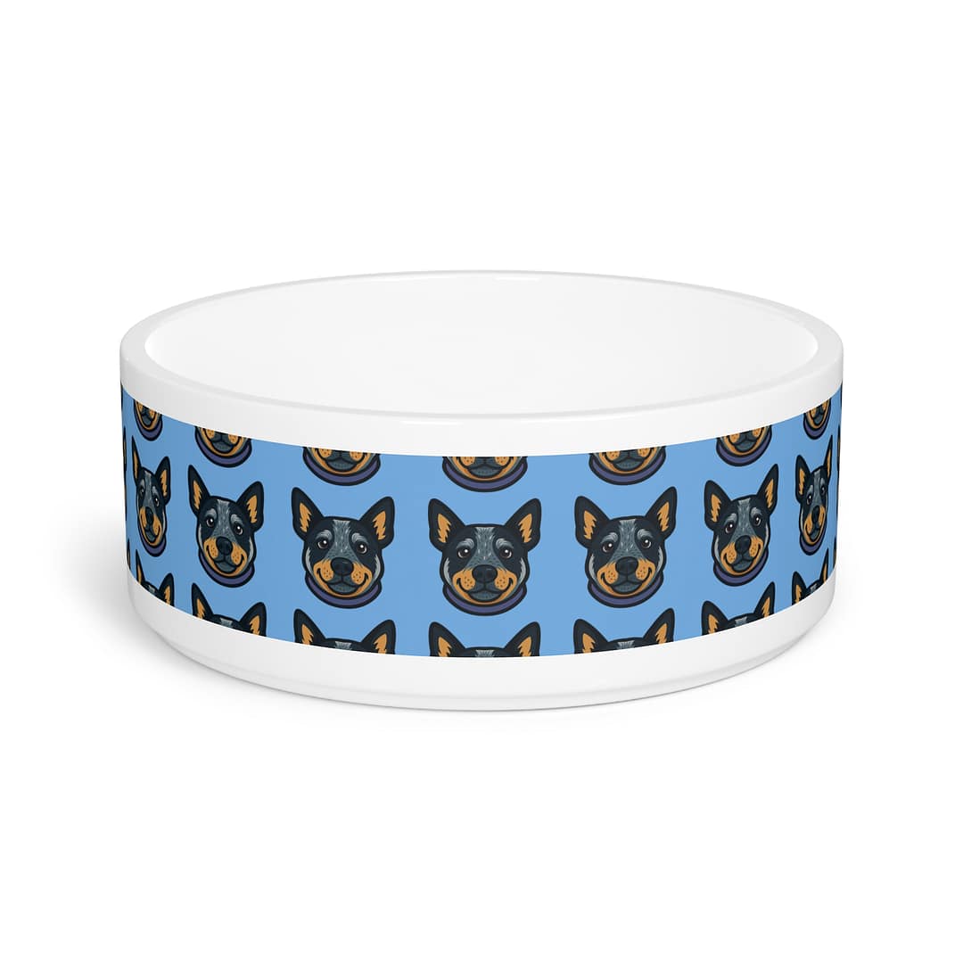 Cute Blue Healer Pattern Pet Bowl - Perfect for Cattle Dog Lovers