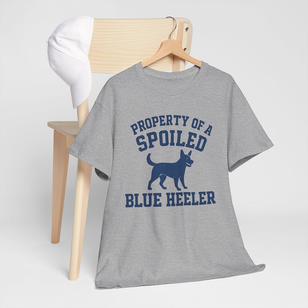 Spoiled Blue Heeler Unisex Heavy Cotton Tee - Image 4