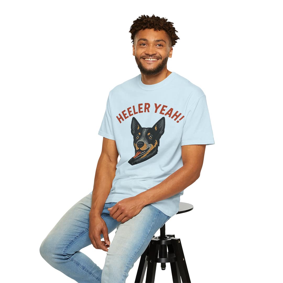Heeler Yeah! Unisex Garment-Dyed T-Shirt for Dog Lovers - Image 11