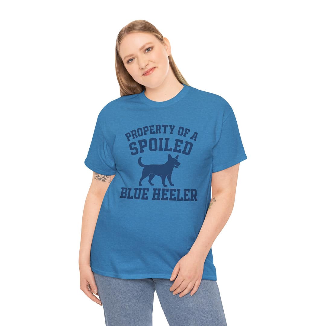 Spoiled Blue Heeler Unisex Heavy Cotton Tee - Image 8