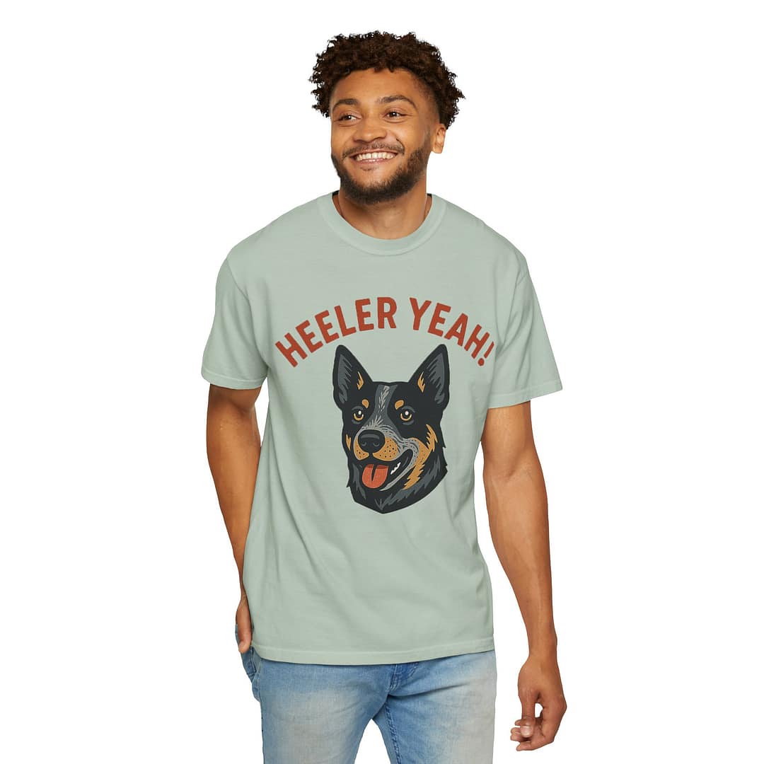 Heeler Yeah! Unisex Garment-Dyed T-Shirt for Dog Lovers - Image 7