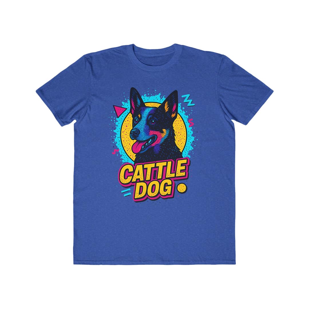 Cattle Dog Men's Lightweight Tee - Fun & Vibrant Pet Lover Shirt - Image 2