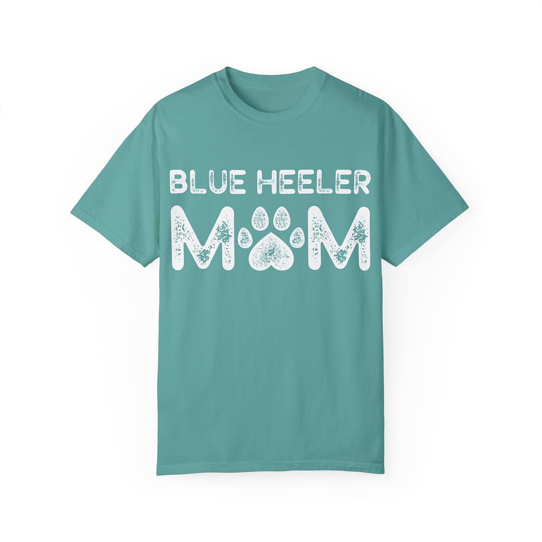 Blue Heeler Mom T-Shirt - Unisex Garment-Dyed Tee for Dog Lovers - Image 5