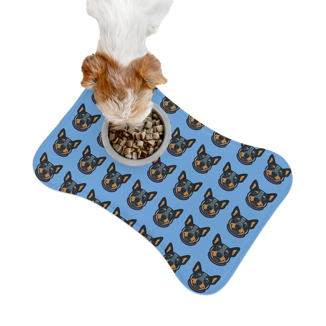 Blue Heeler Feeding Mat - Stylish Pet Food Station with Adorable Cattle Dog Design - Image 2