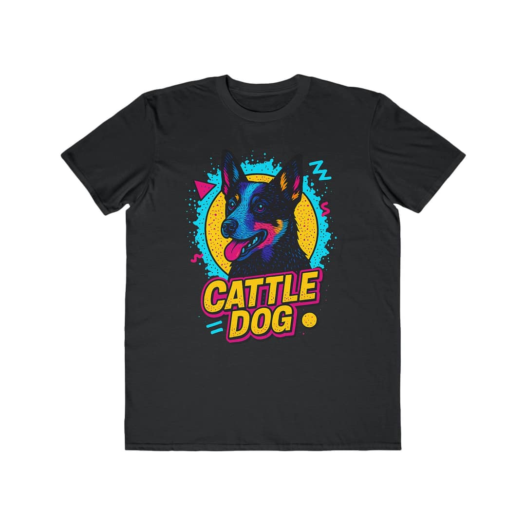 Cattle Dog Men's Lightweight Tee - Fun & Vibrant Pet Lover Shirt - Image 3