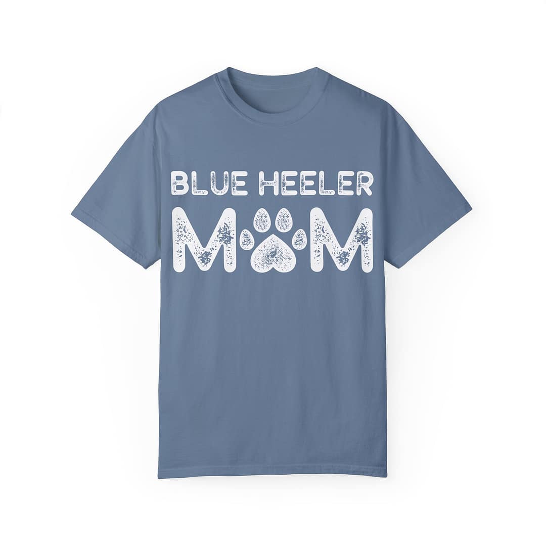 Blue Heeler Mom T-Shirt - Unisex Garment-Dyed Tee for Dog Lovers - Image 7