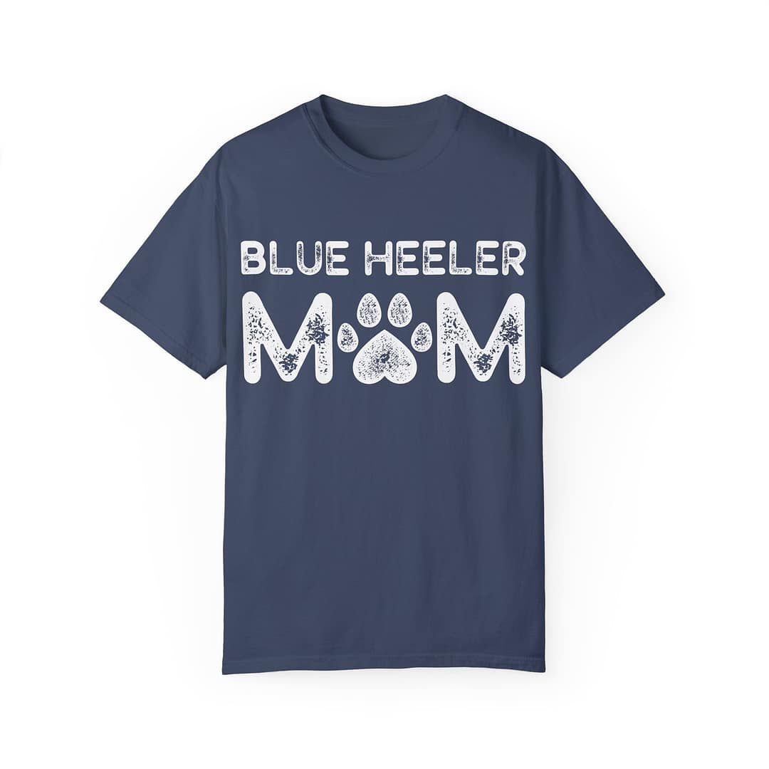 Blue Heeler Mom T-Shirt - Unisex Garment-Dyed Tee for Dog Lovers - Image 10
