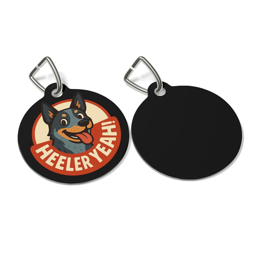 Personalized Pet Tag - 'Heeler Yeah!' Dog ID Tag - Image 3