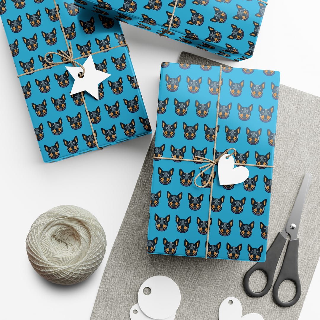 Colorful Heeler Pattern Gift Wrap Papers for Holidays and Special Occasions - Image 5
