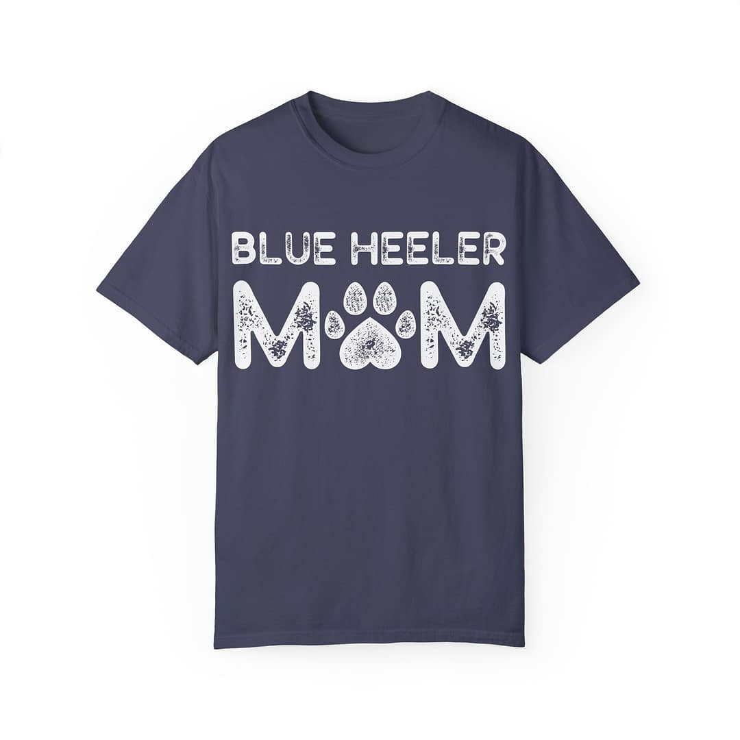 Blue Heeler Mom T-Shirt - Unisex Garment-Dyed Tee for Dog Lovers - Image 11