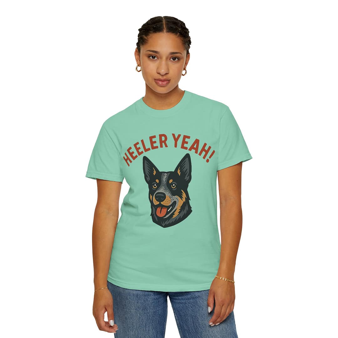 Heeler Yeah! Unisex Garment-Dyed T-Shirt for Dog Lovers - Image 9