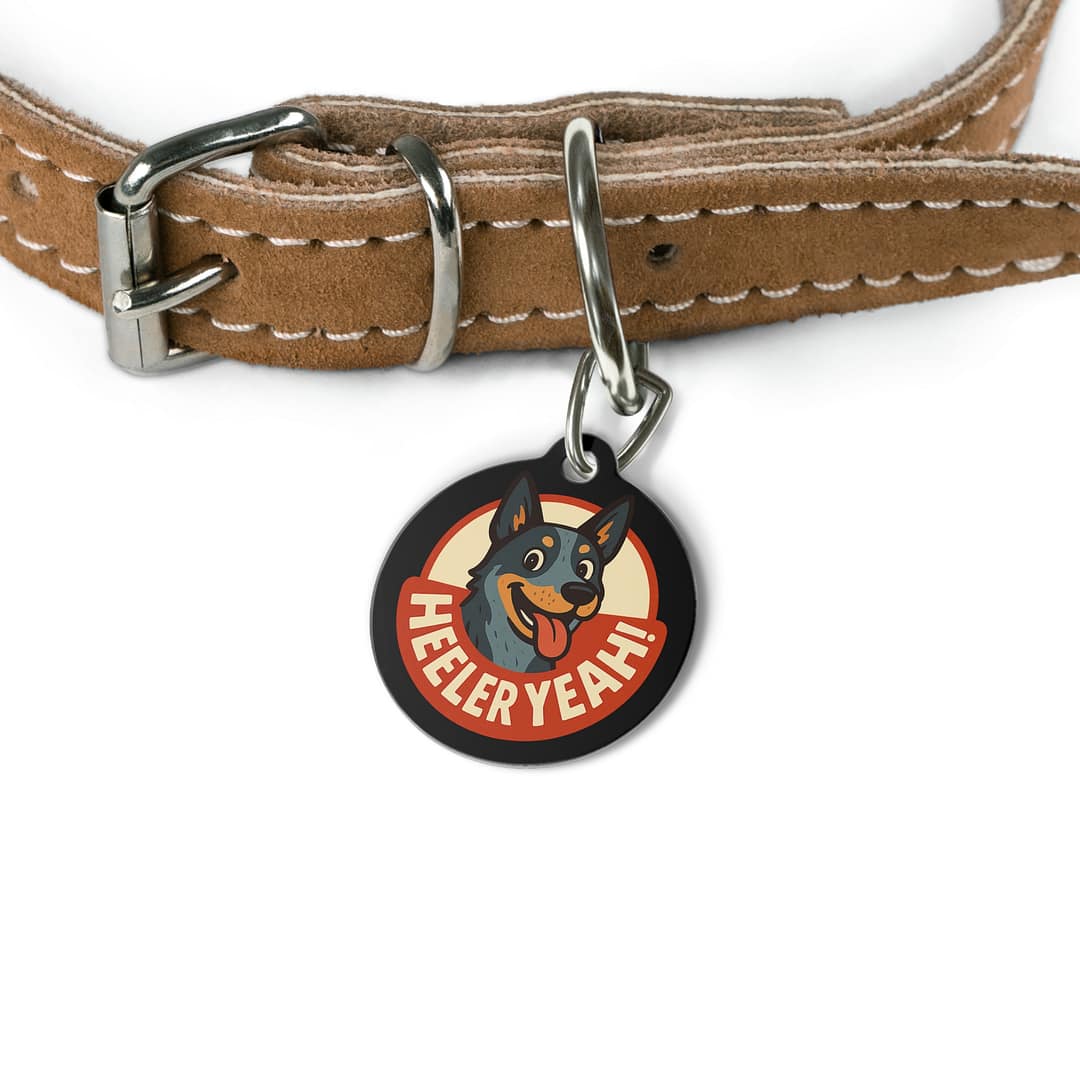 Personalized Pet Tag - 'Heeler Yeah!' Dog ID Tag - Image 4