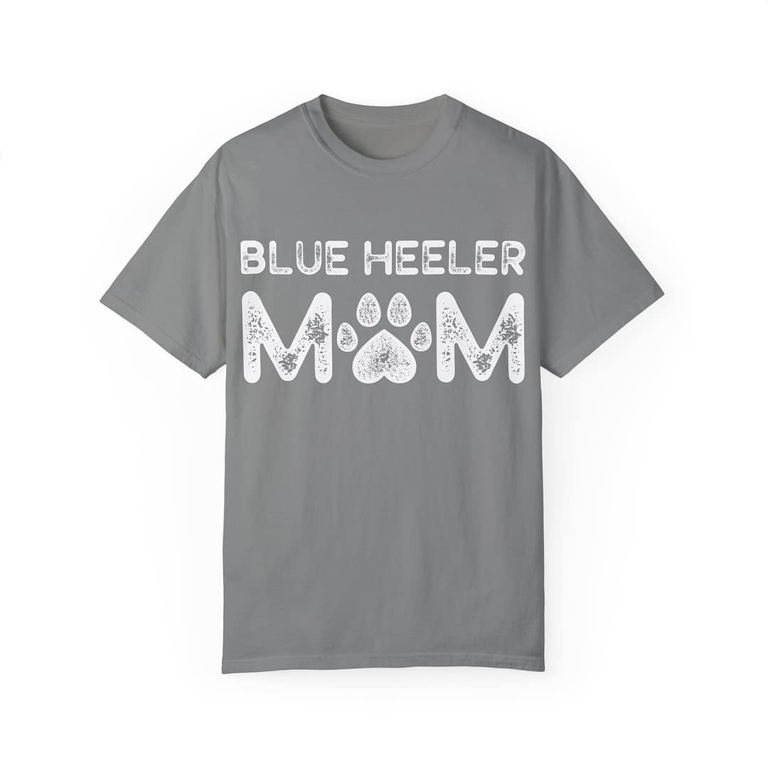Blue Heeler Mom T-Shirt - Unisex Garment-Dyed Tee for Dog Lovers - Image 9