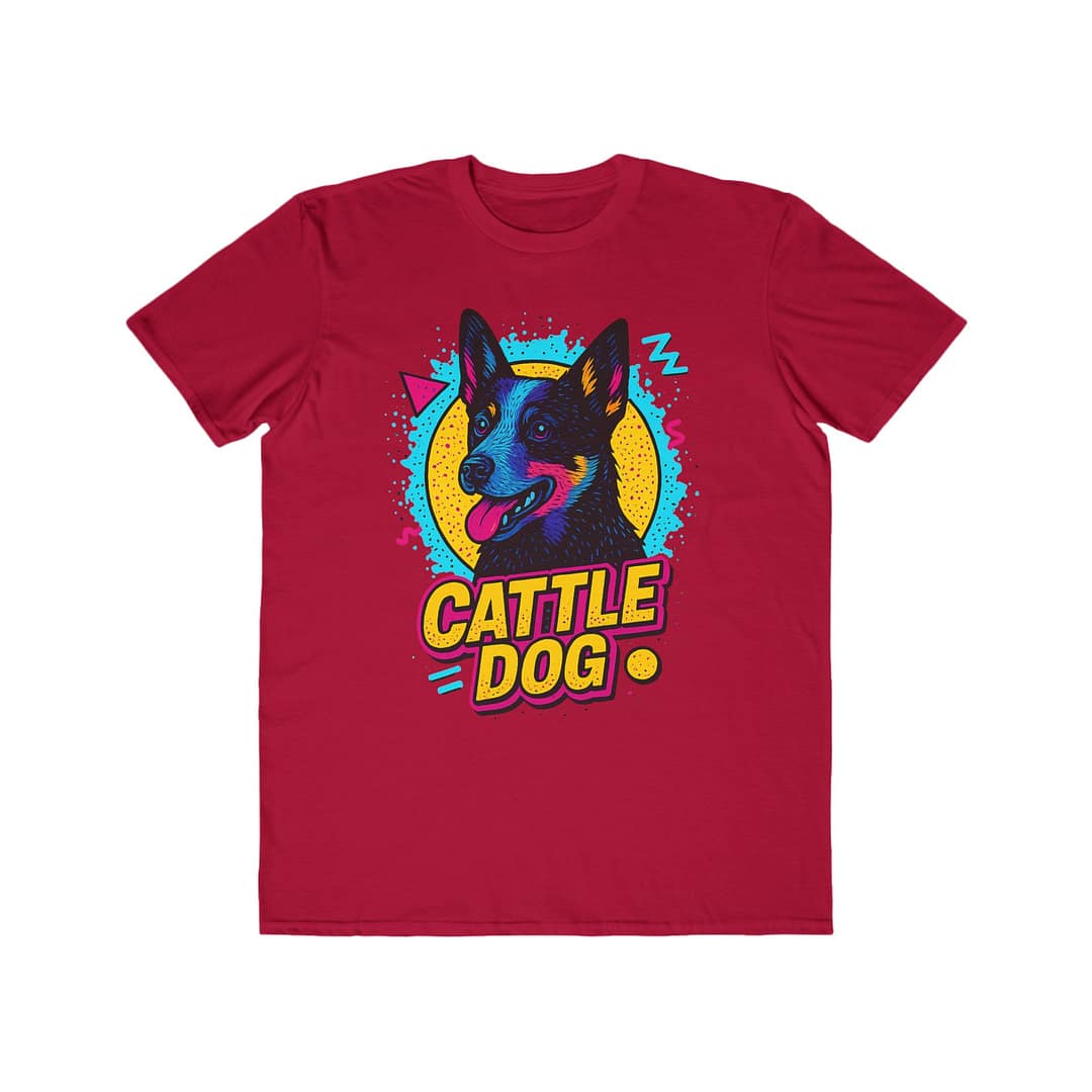 Cattle Dog Men's Lightweight Tee - Fun & Vibrant Pet Lover Shirt - Image 5
