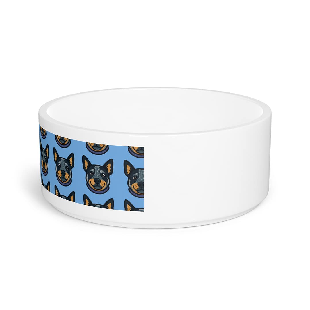 Cute Blue Healer Pattern Pet Bowl - Perfect for Cattle Dog Lovers - Image 3