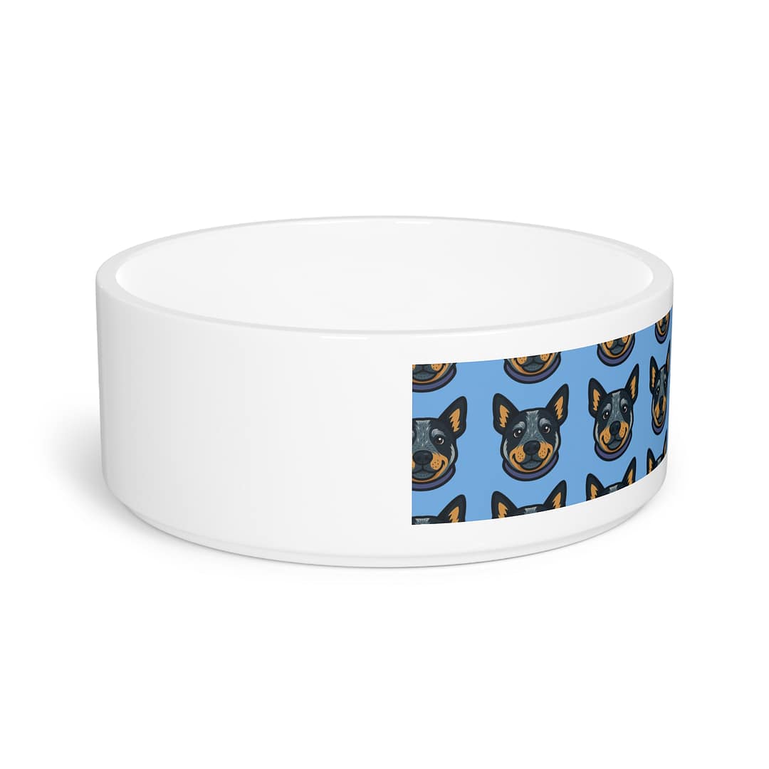 Cute Blue Healer Pattern Pet Bowl - Perfect for Cattle Dog Lovers - Image 2