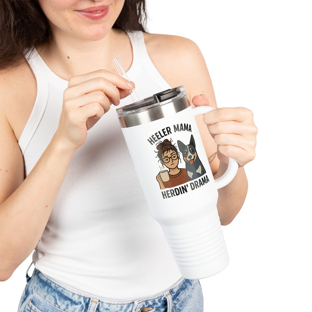 Heeler Mama Insulated Travel Mug - 40oz - Image 3