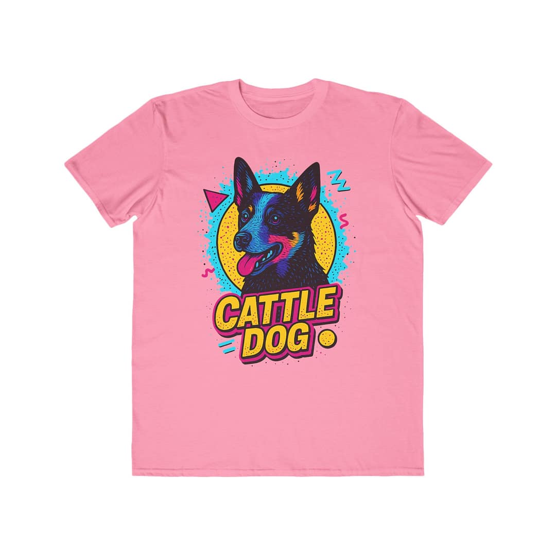 Cattle Dog Men's Lightweight Tee - Fun & Vibrant Pet Lover Shirt - Image 4