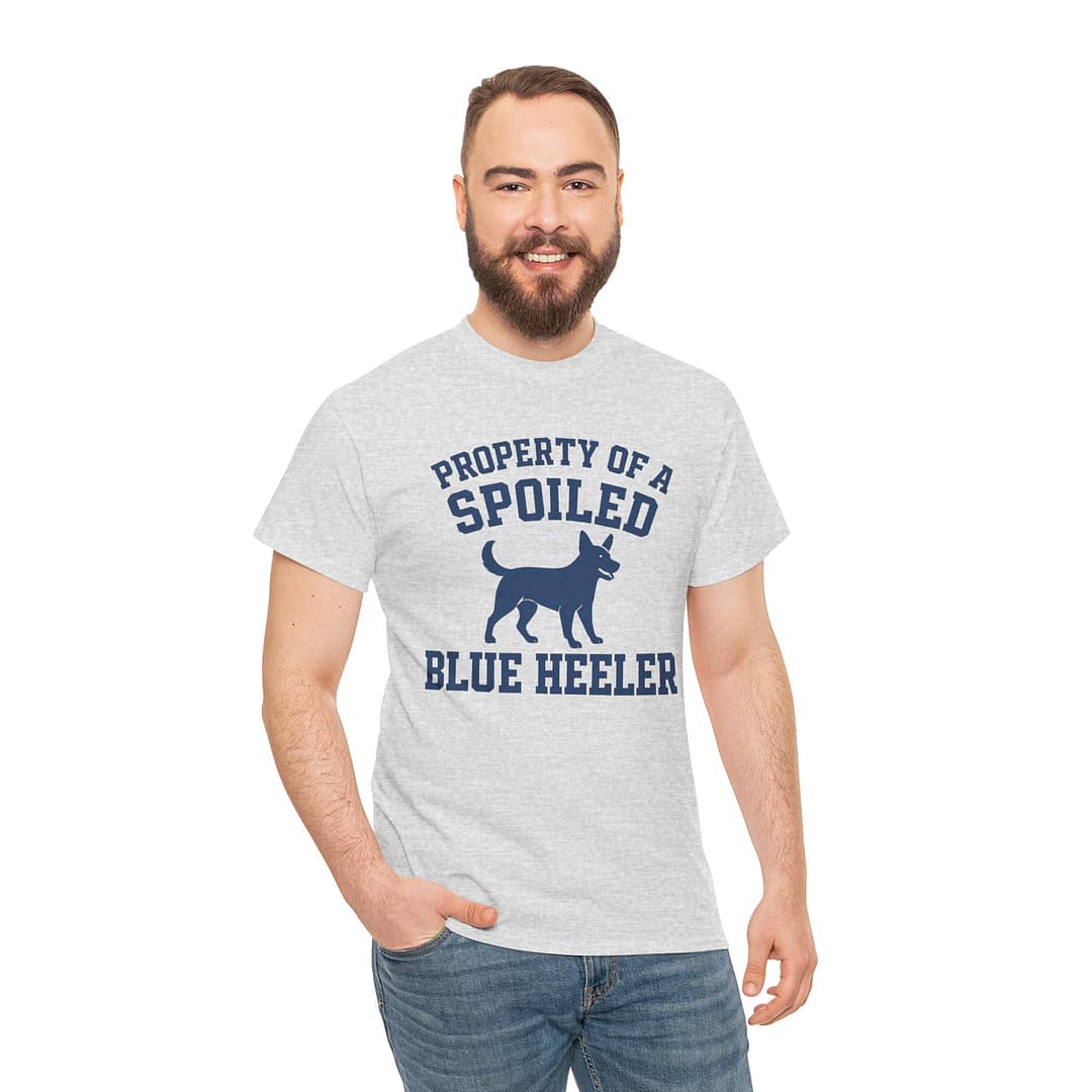 Spoiled Blue Heeler Unisex Heavy Cotton Tee - Image 2