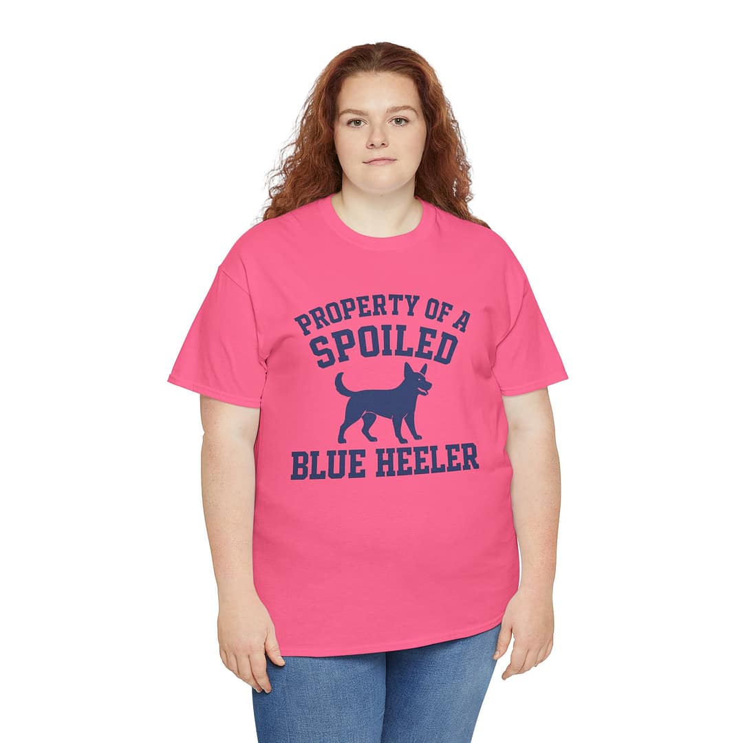 Spoiled Blue Heeler Unisex Heavy Cotton Tee - Image 10