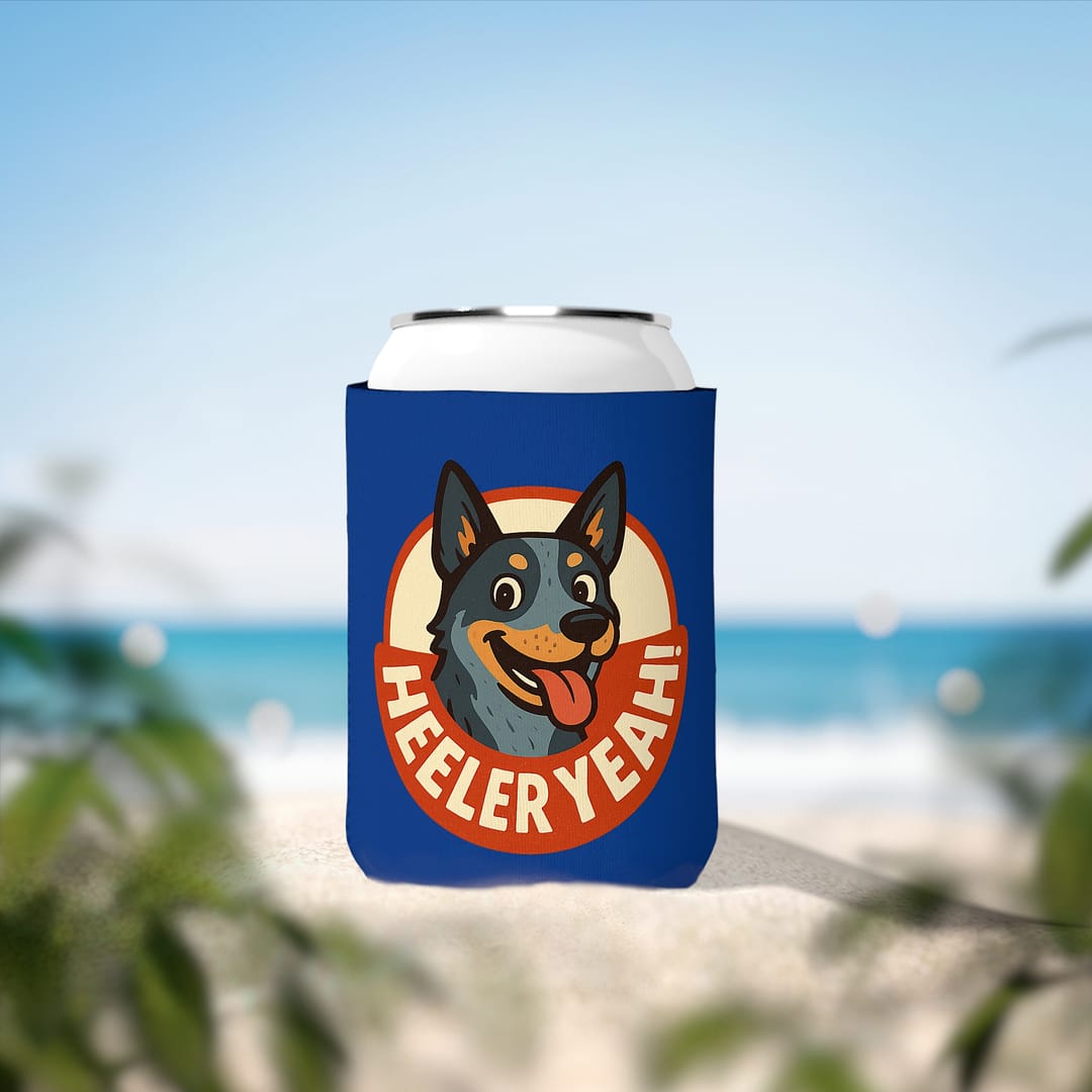 Heeler Yeah! Dog-Themed Can Cooler Sleeve - Fun Beverage Insulator for Pet Lovers - Image 5