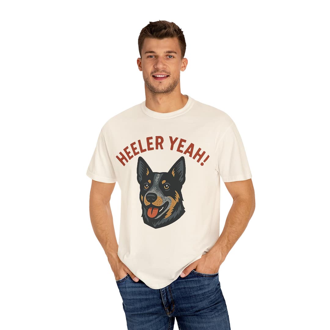 Heeler Yeah! Unisex Garment-Dyed T-Shirt for Dog Lovers - Image 3