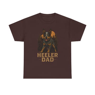 Heeler Dad Unisex Heavy Cotton Tee - Perfect Gift for Blue Heeler Lovers