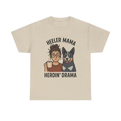 Heeler Mama Unisex Heavy Cotton Tee - Perfect for Dog Lovers