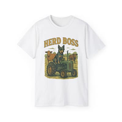 Herd Boss Unisex Ultra Cotton Tee - Perfect for Blue Heeler Owners