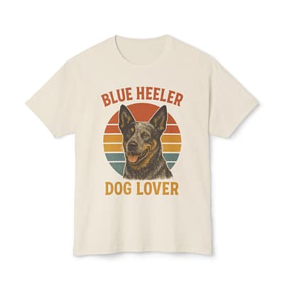 Vintage Blue Heeler Dog Lover T-Shirt - Unisex HD Cotton™