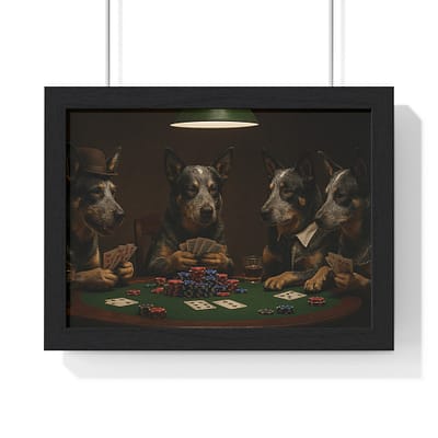 "Your Move" Horizontal Framed Poster - Perfect for Heeler Lovers
