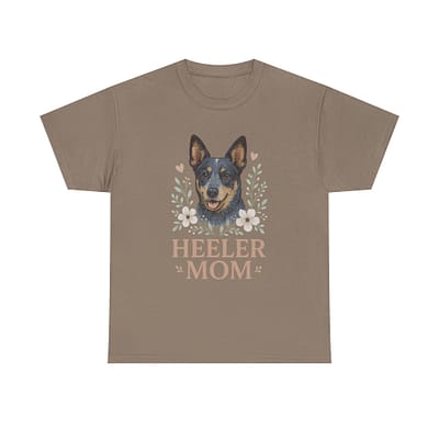 Heeler Mom Unisex Heavy Cotton Tee - Perfect Gift for Blue Heeler