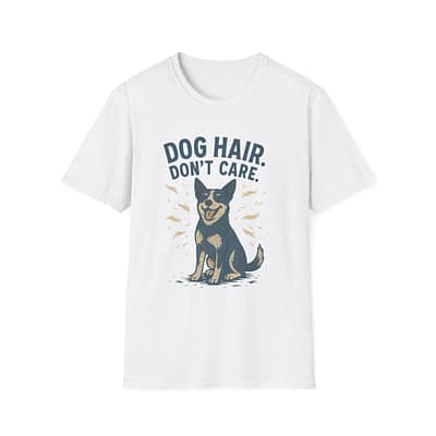 Heeler Dog Hair Unisex Softstyle T-Shirt