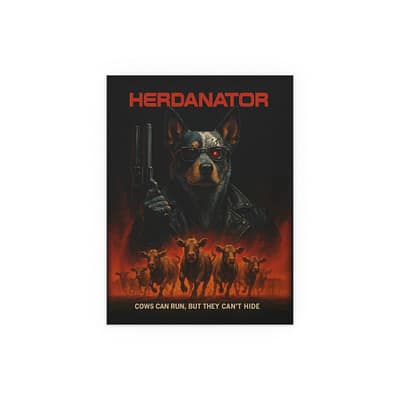 HERDINATOR Silk Movie Poster - Stylish Indoor/Outdoor Wall Art