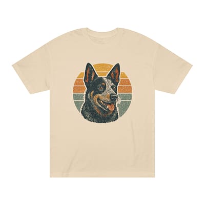 Retro Heeler Graphic Unisex Classic Tee - Perfect for Cattle Dog Lovers